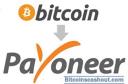 Exchange Bitcoin to payoneer Master Card logo